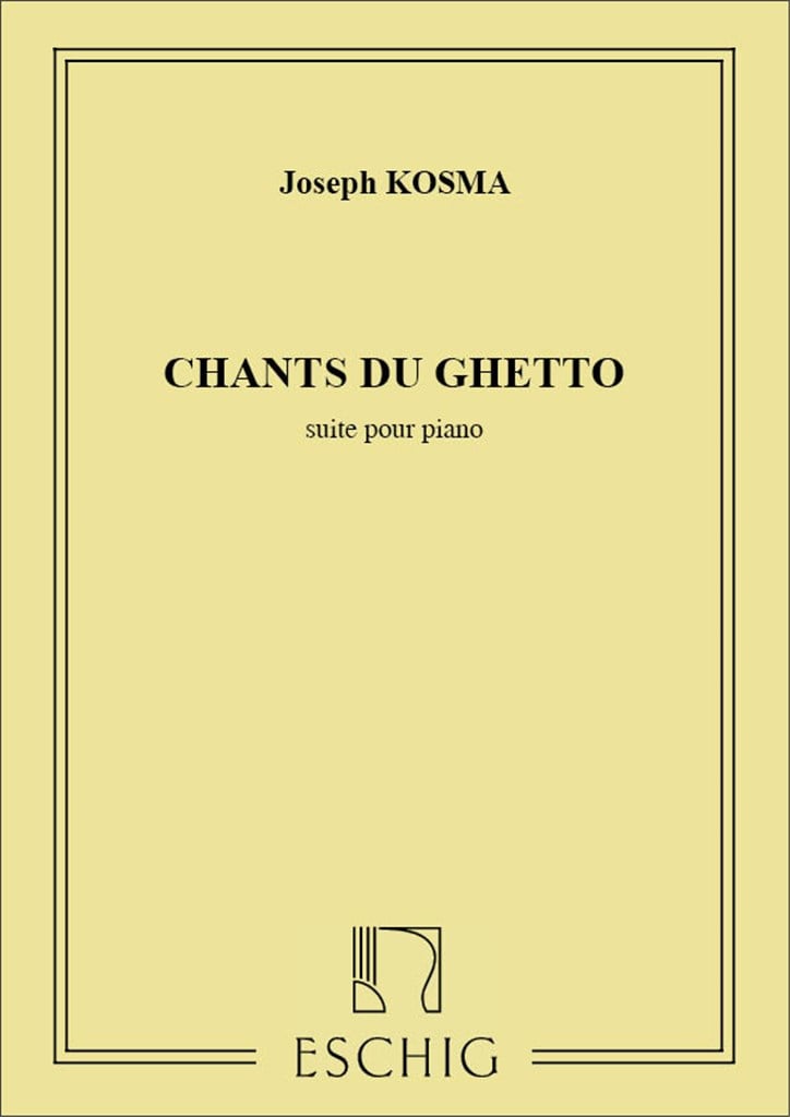 Chants Du Ghetto Piano